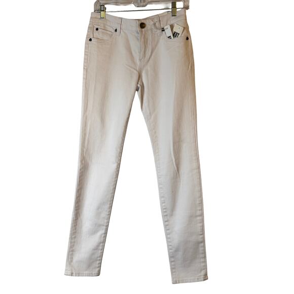 NWT Kut from the Kloth Diana Skinny Jeans White Size 2 - Picture 2 of 13